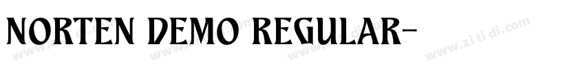 norten demo regular字体转换